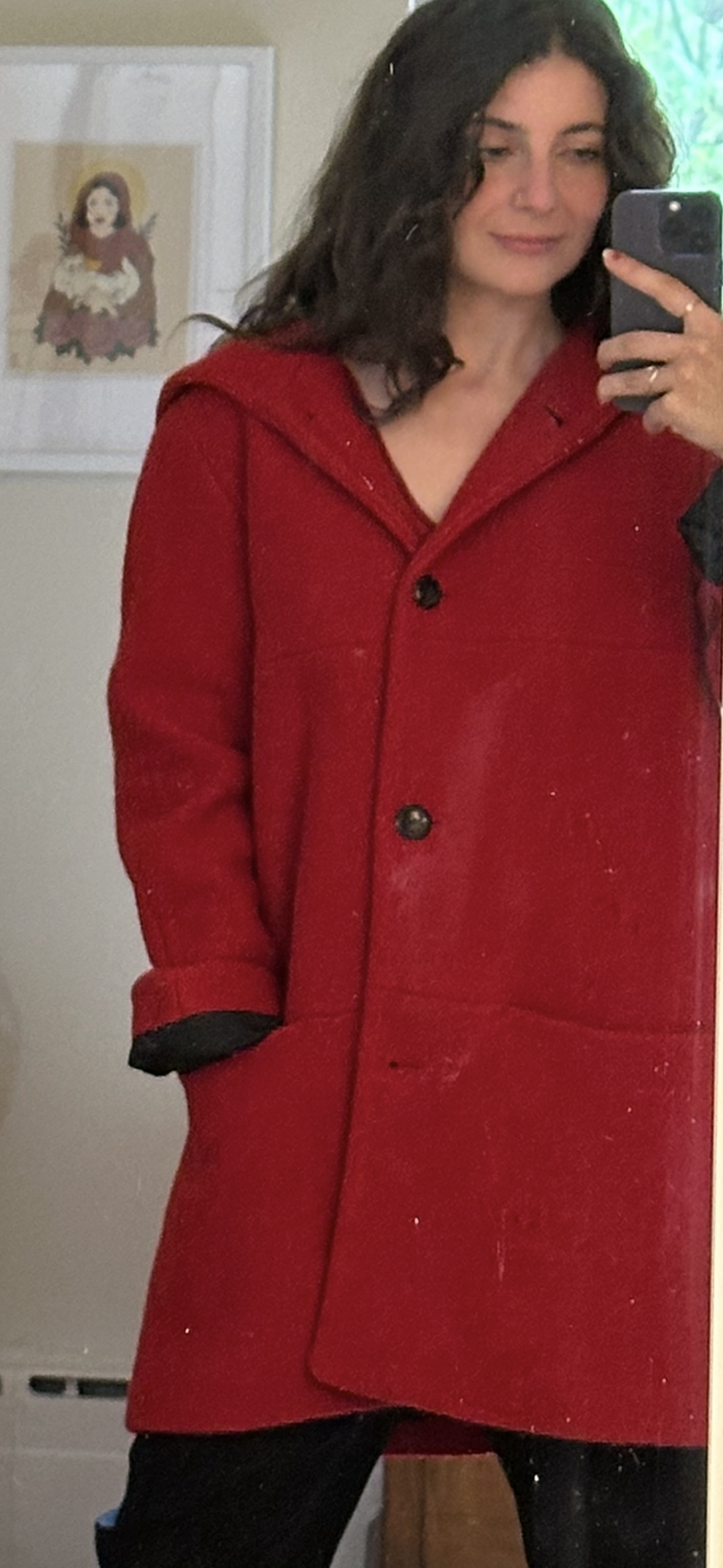 90s Red Coat