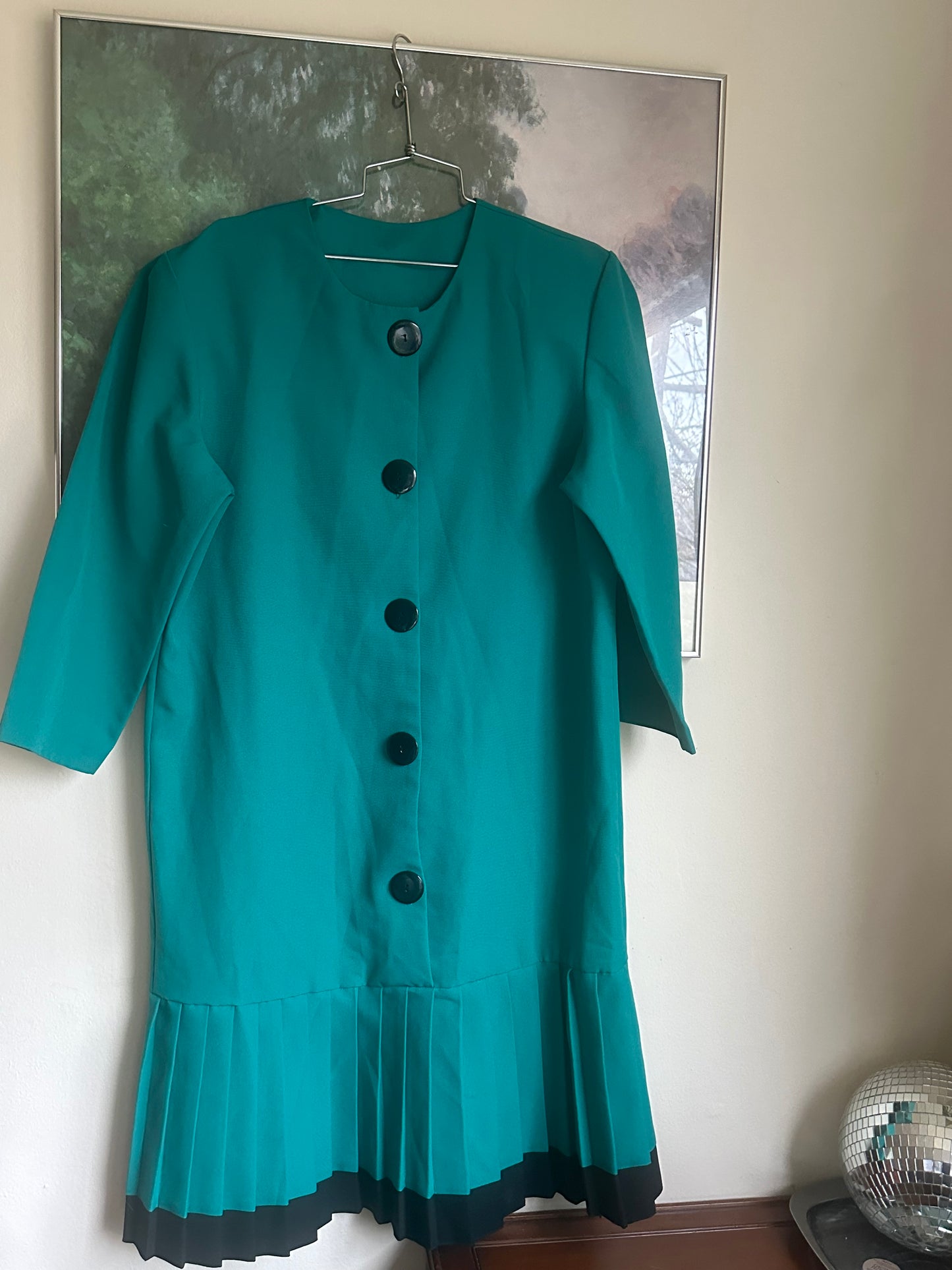 80s Teal Dress