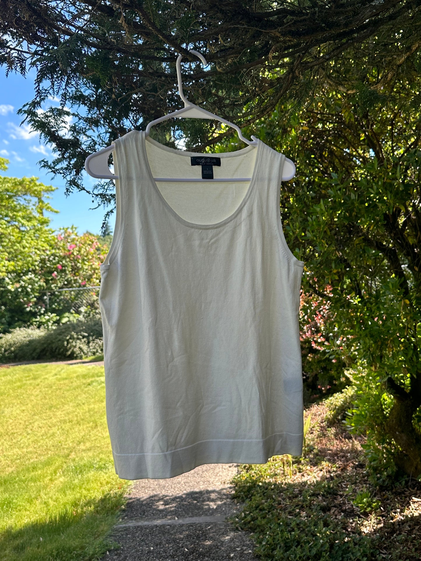 White tank top