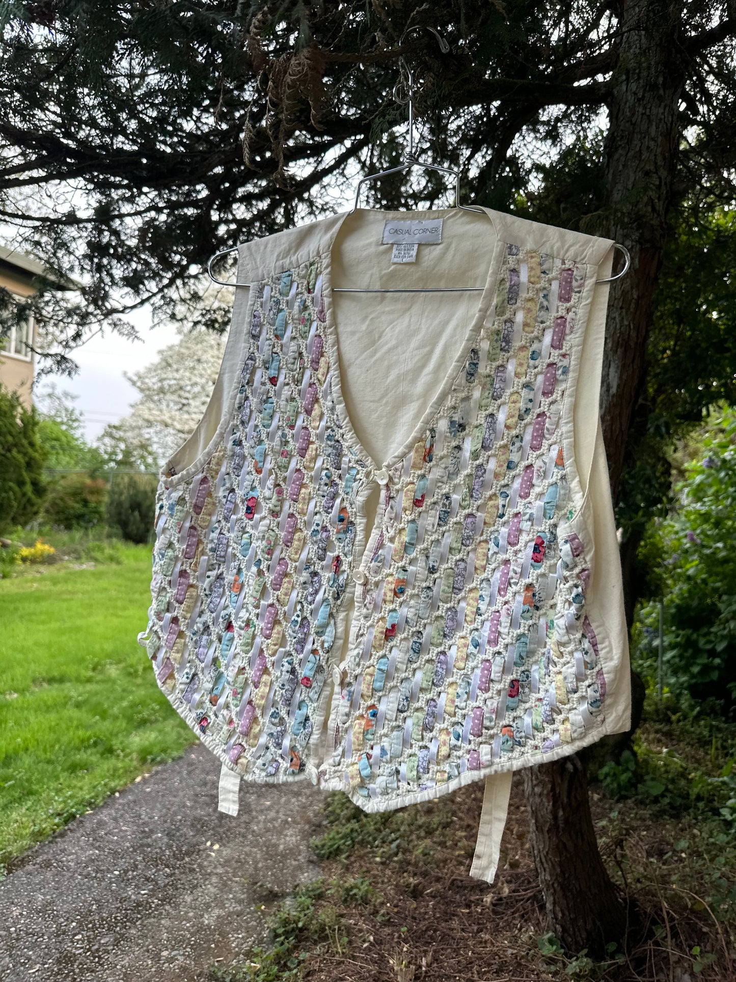 80s/90s Woven Ribbon Vest