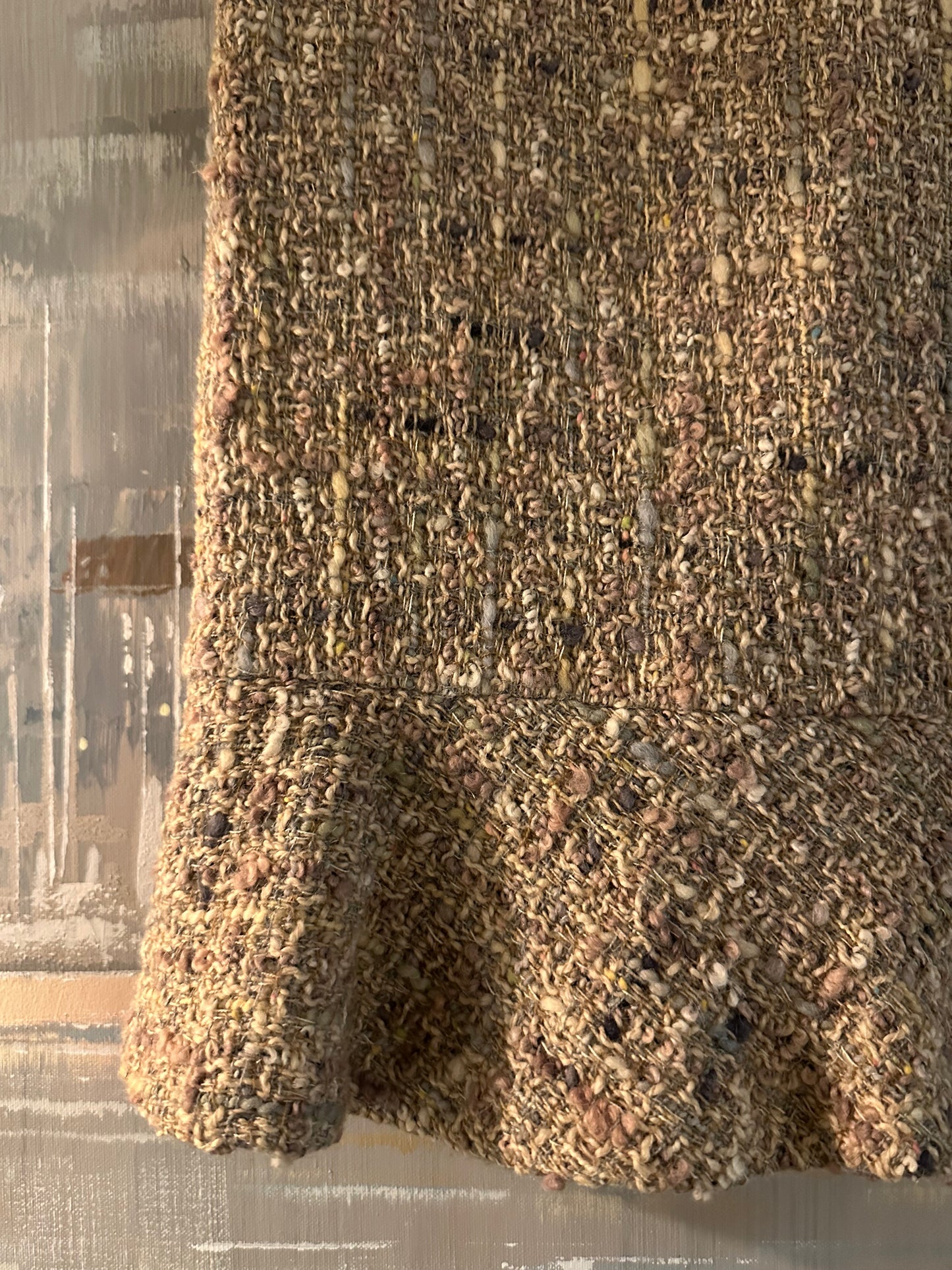 Vintage Pink Tweed Skirt