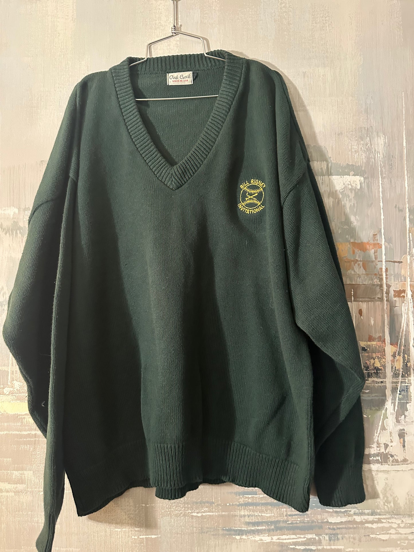 70s/80s Green Preppy Sweater - Oak Creek