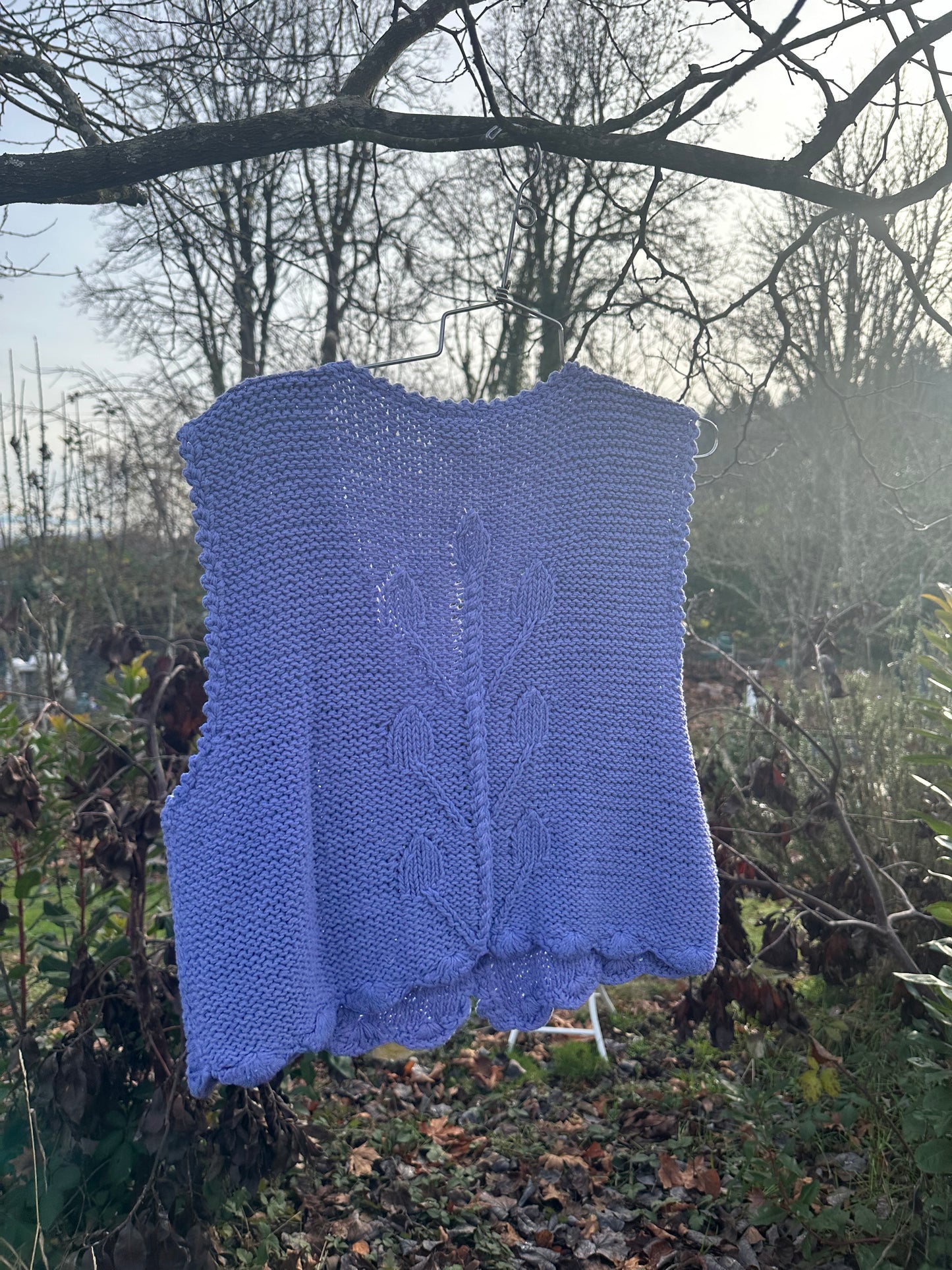 80s Periwinkle Sweatervest
