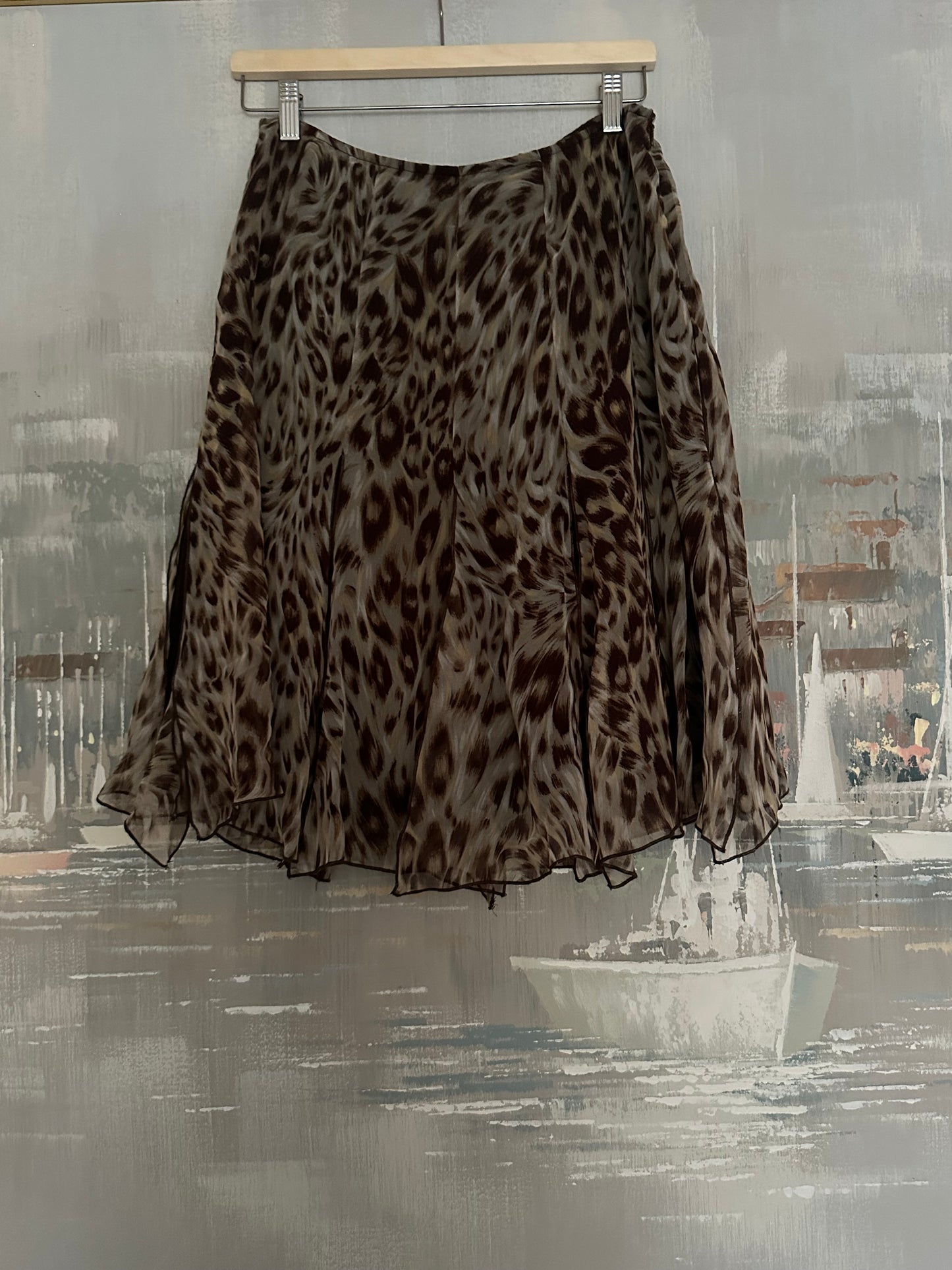 90s/ Y2K leopard print skirt