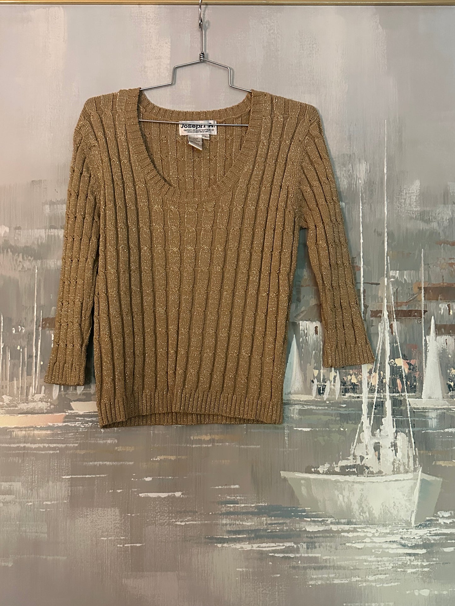 90s Gold Shirt - Joseph A