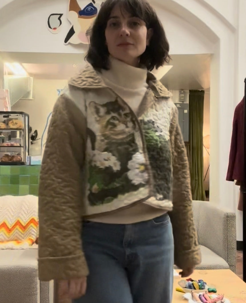 Upcycled Cat Blanket Jacket