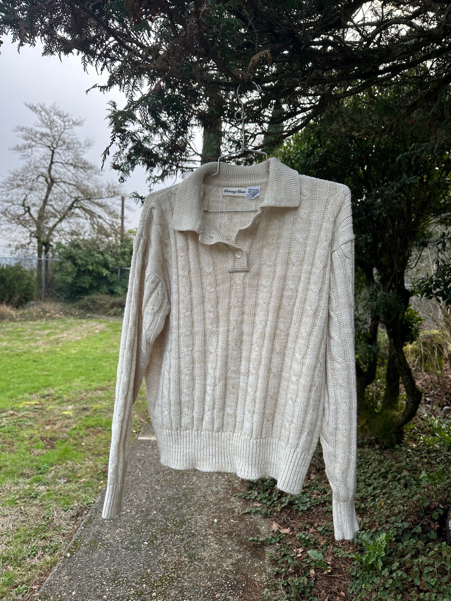 80s/90s White Sweater