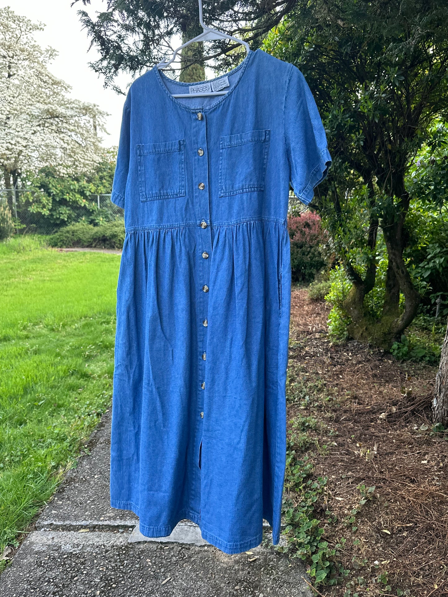 90s Blue Denim Dress