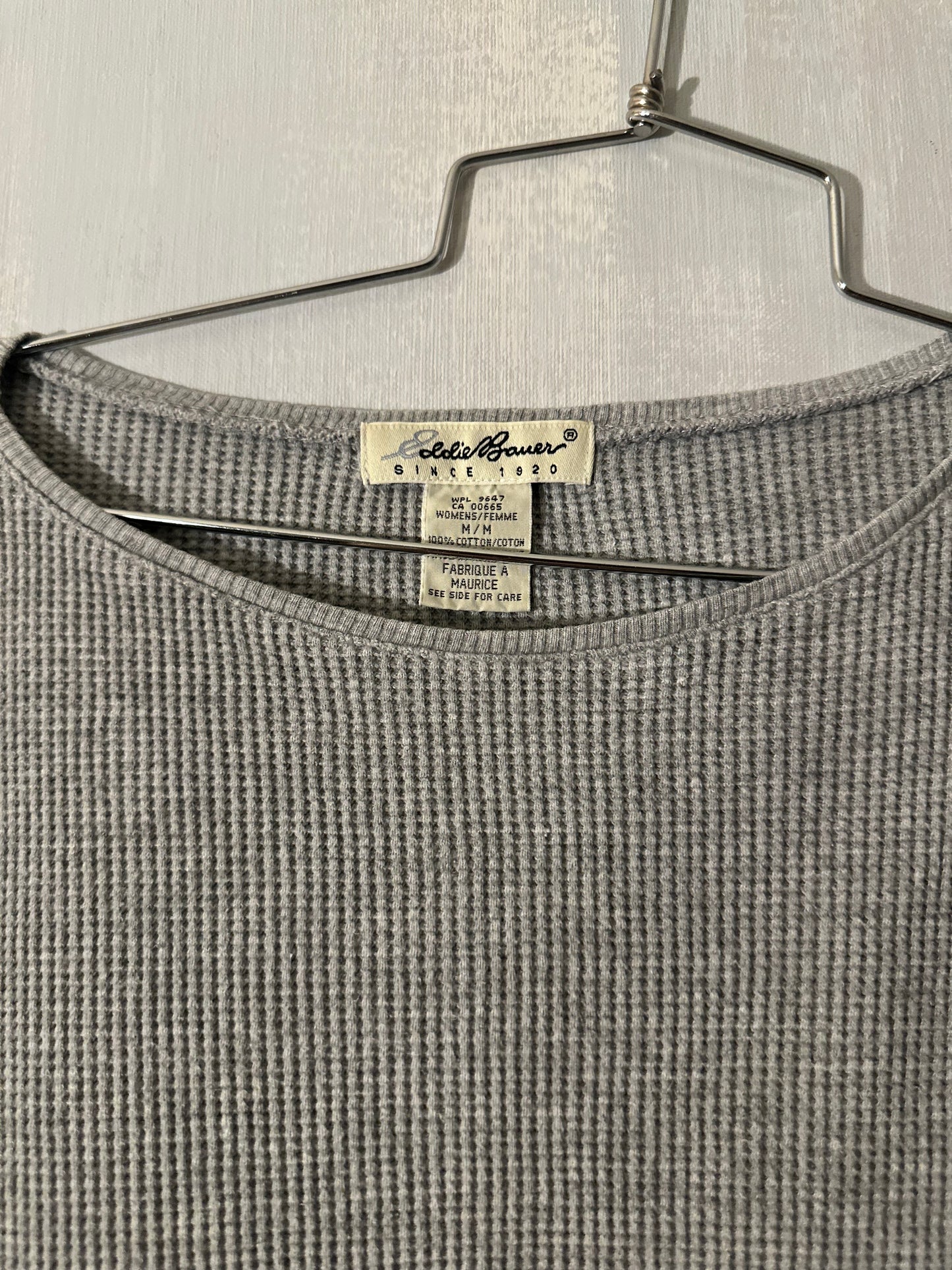 80s/90s Grey Eddie Bauer Thermal Shirt