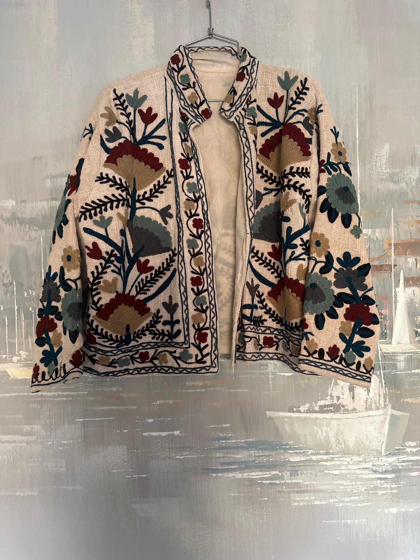 Suzani hand embroidered jacket
