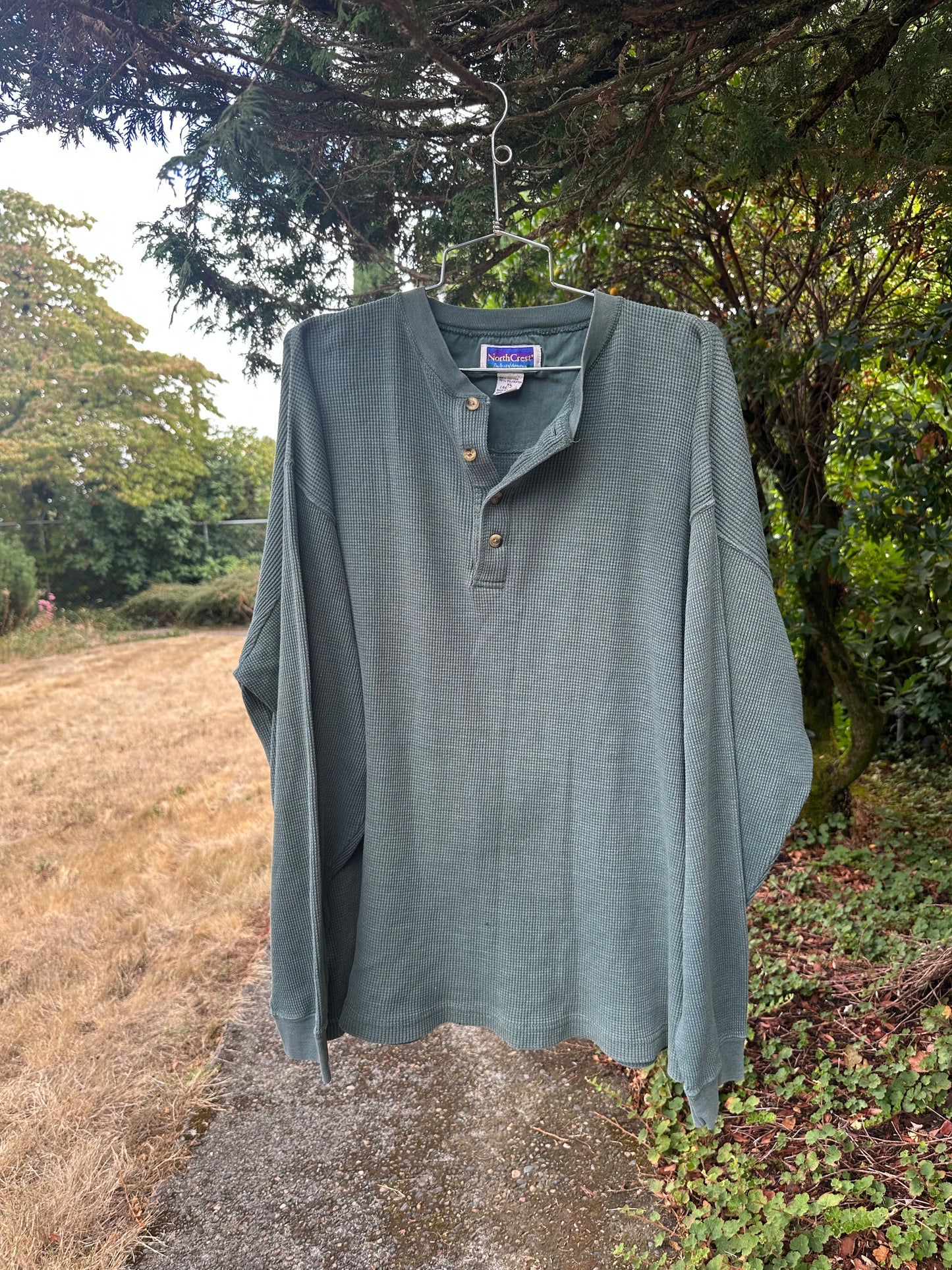 90s Green Thermal Shirt - North Crest