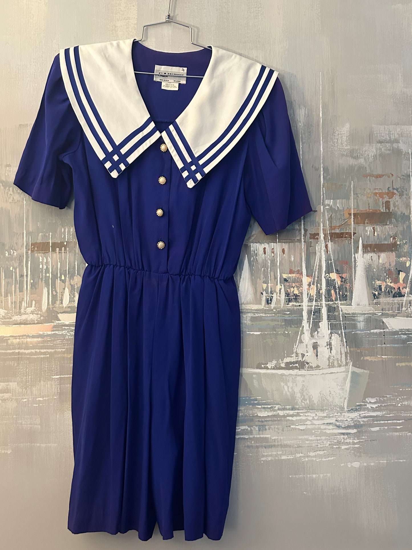 80s Sailor Romper - S.L. Fashion