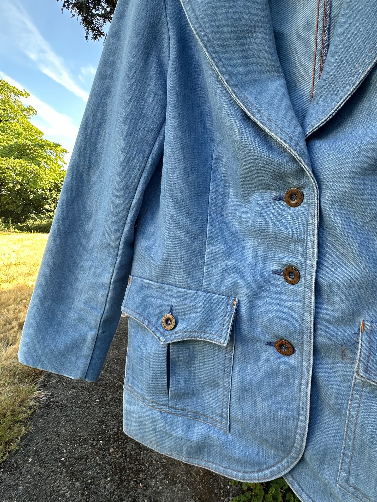 70s Denim Blazer