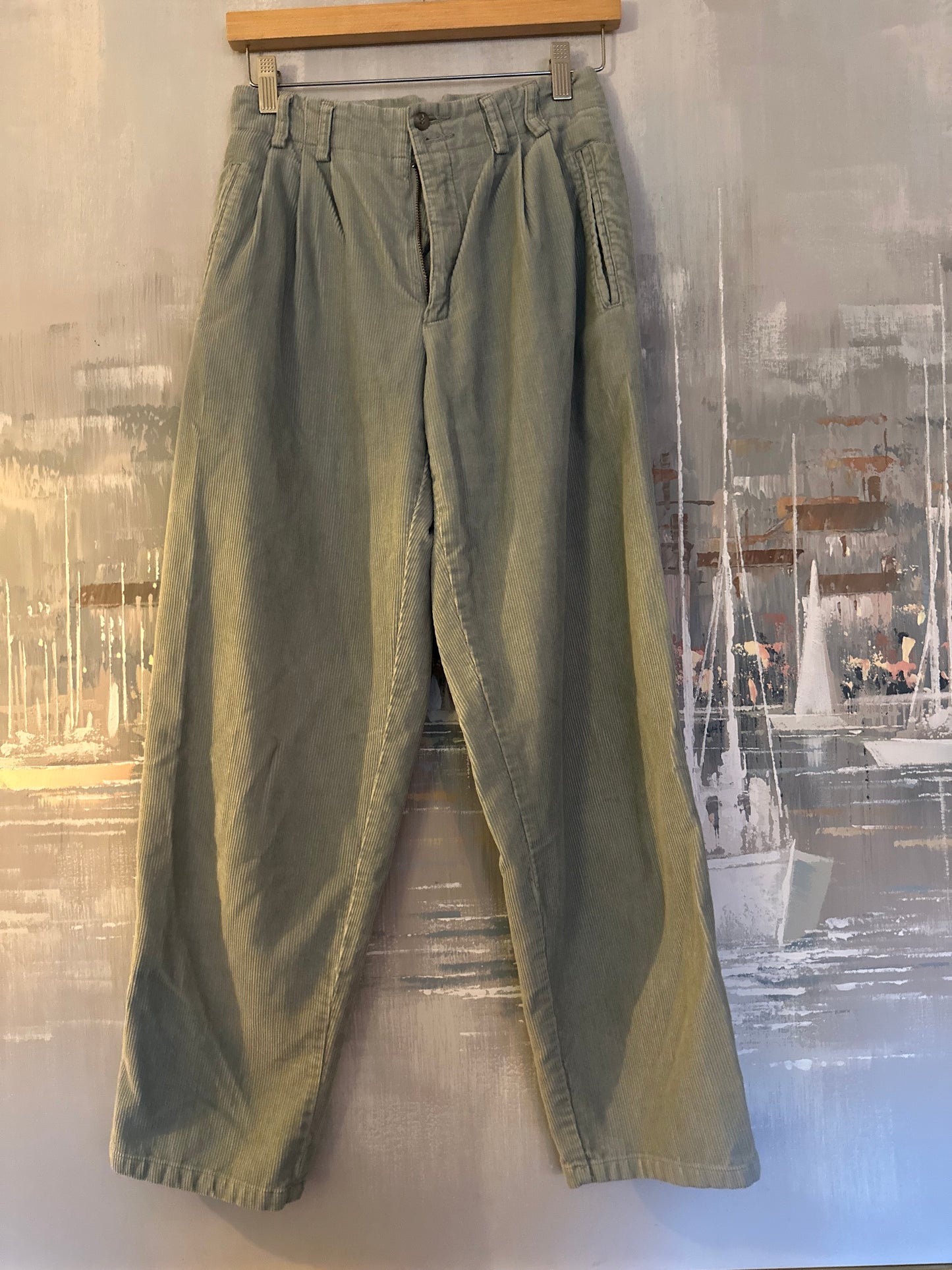 80s-90s Green Corduroy Pants