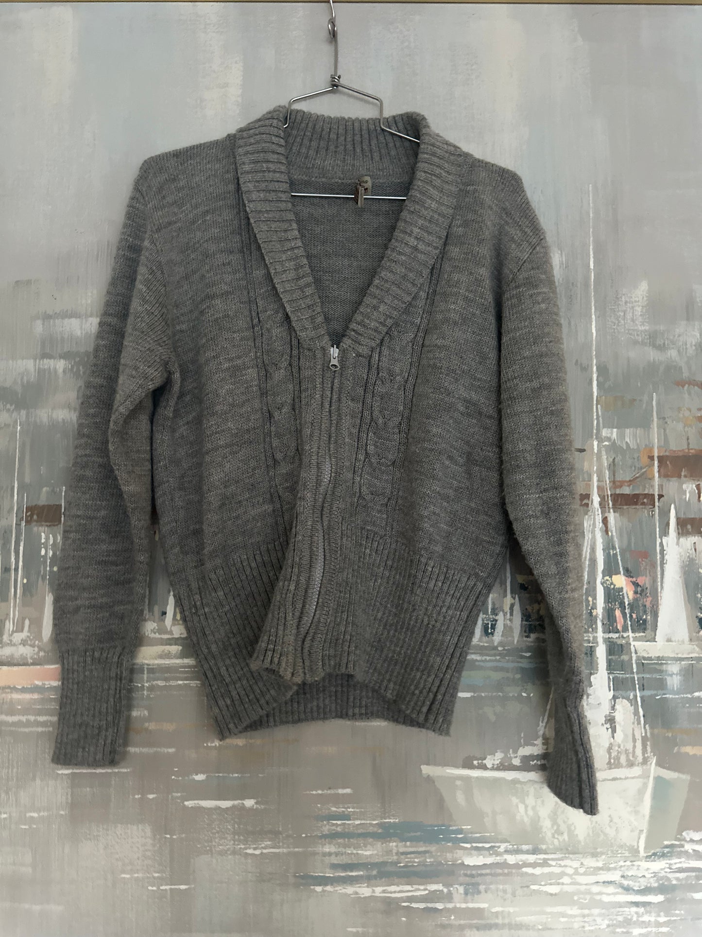 Grey Alpaca Sweater