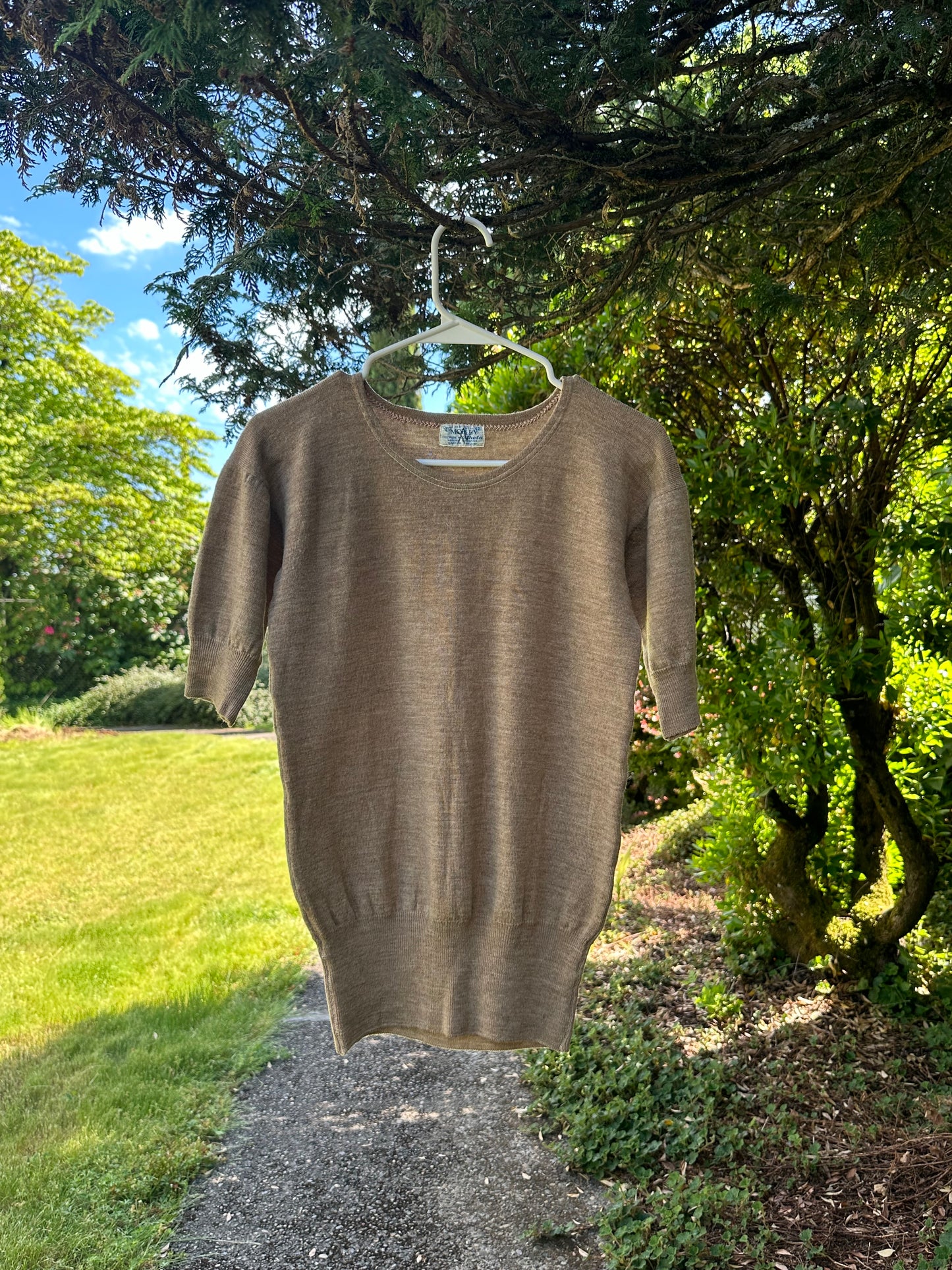 60s Tan Wool Shirt