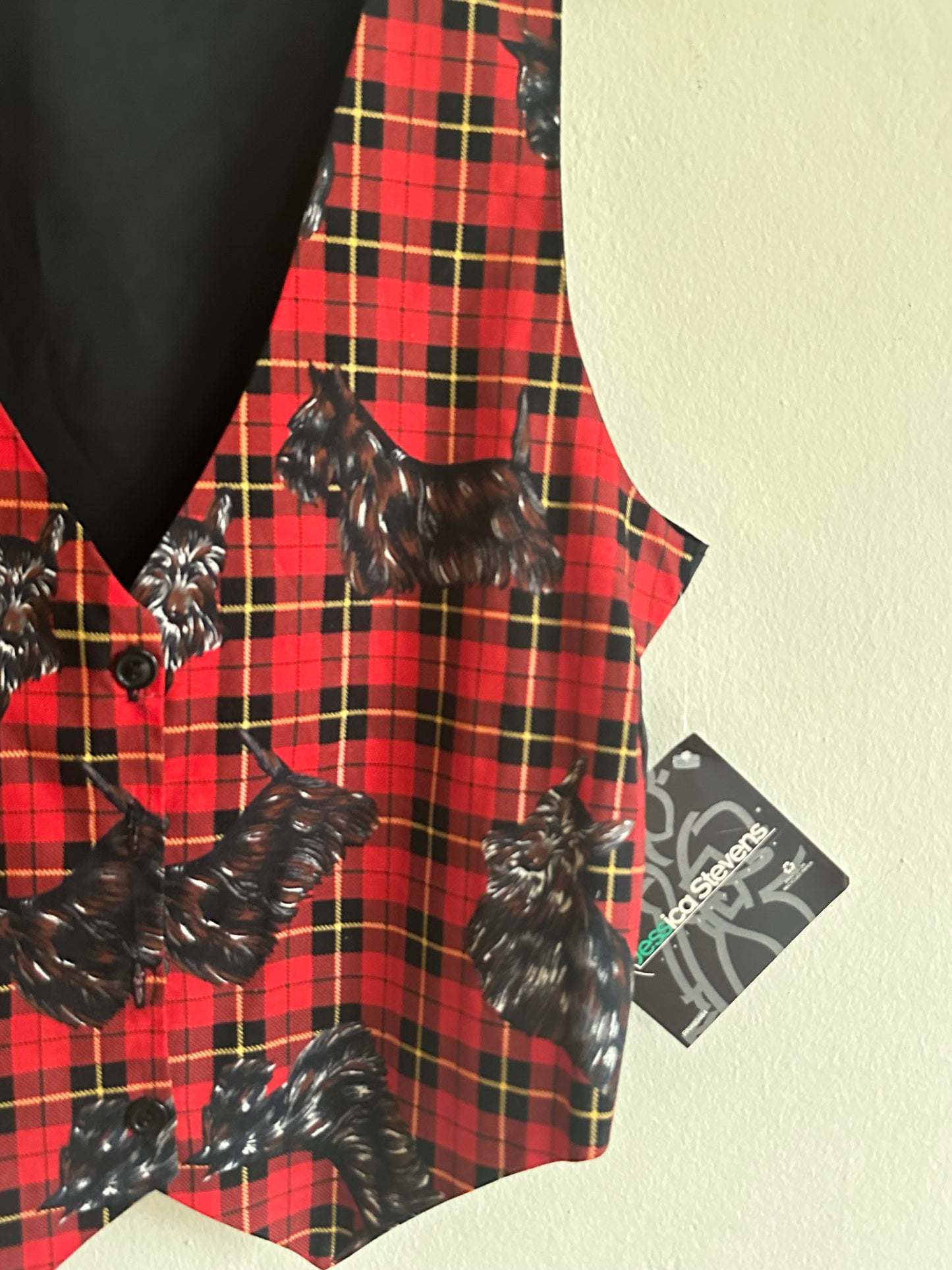 90s Red Never Worn Scottie Dog Vest
