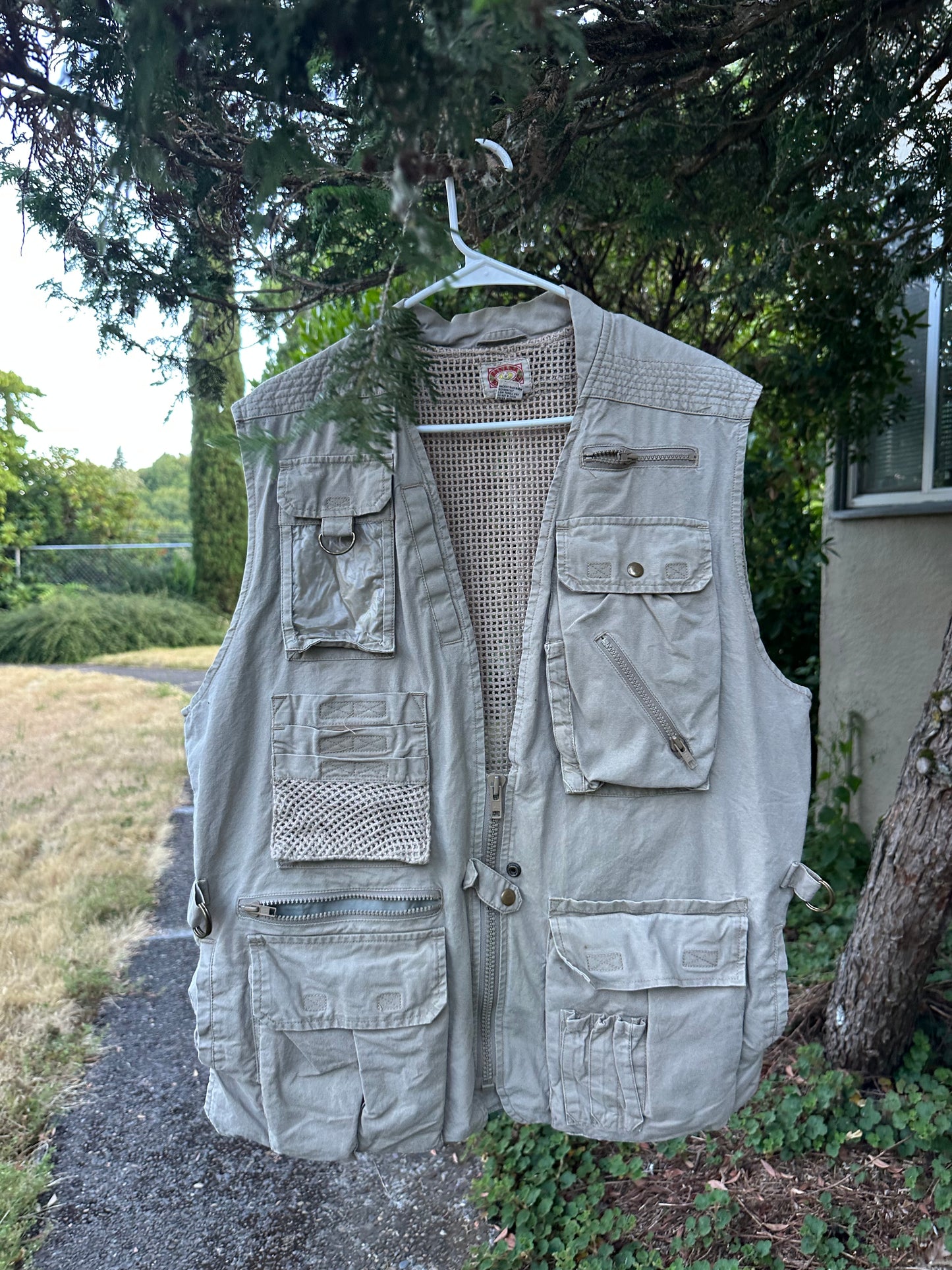 80s Tan Banana Republic Fishing Vest (as is)