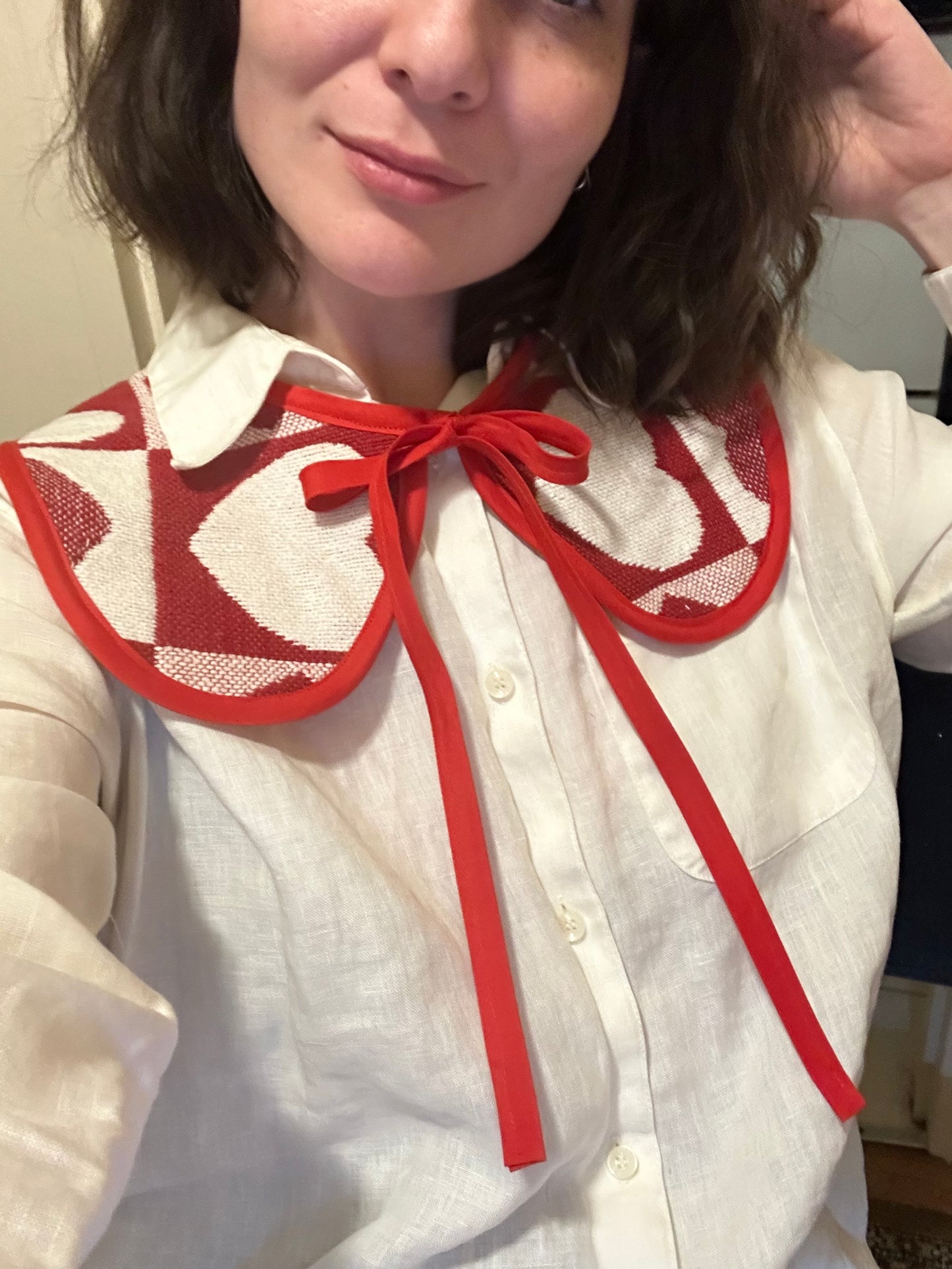 Upcycled Table Runner Collar