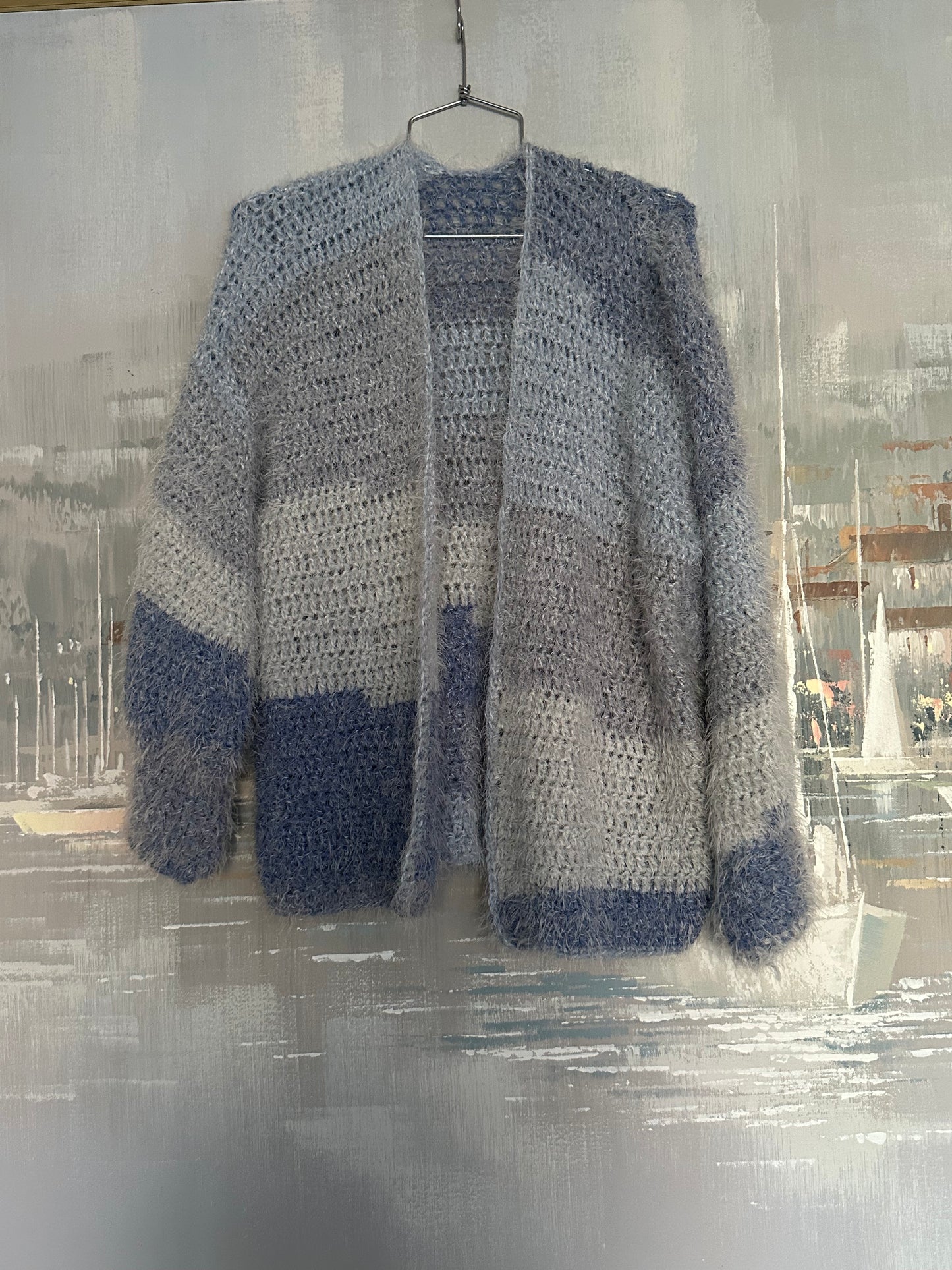 Handmade blue cardigan