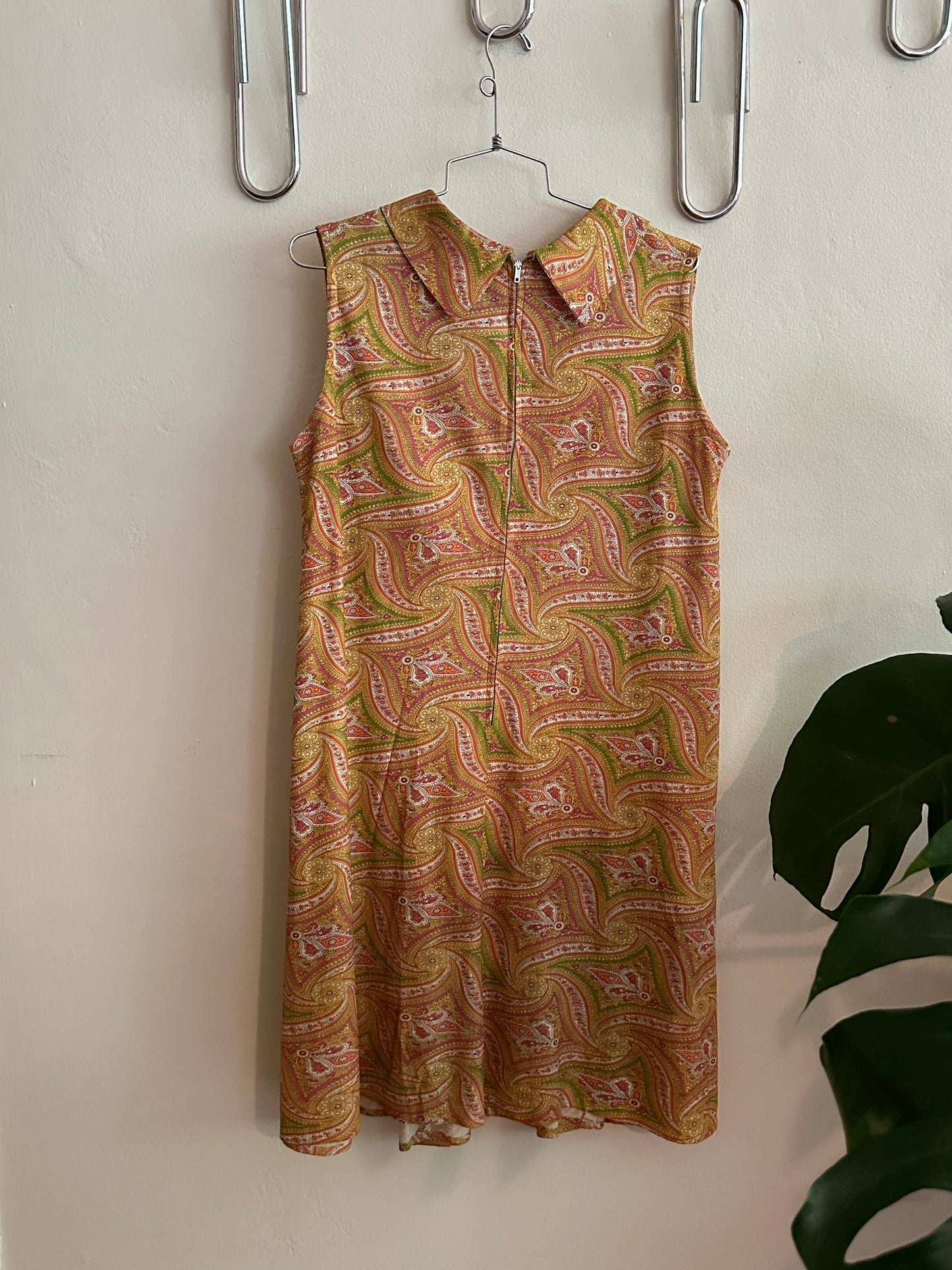 60s Yellow Trapeze Dress