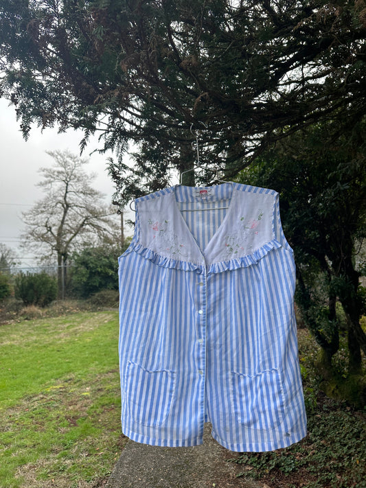 Vintage blue Stripe Tank
