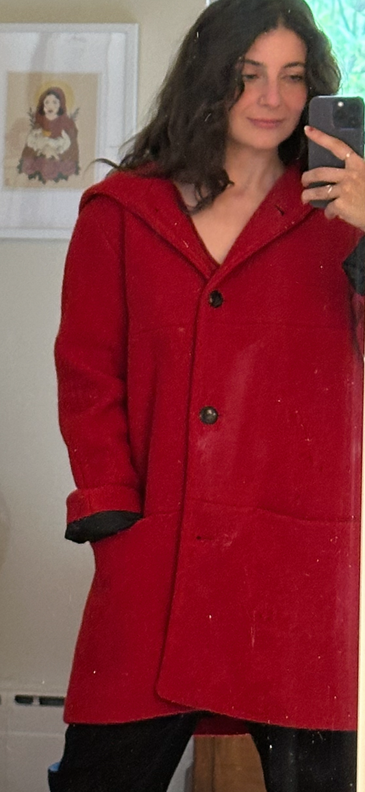 90s Red Coat