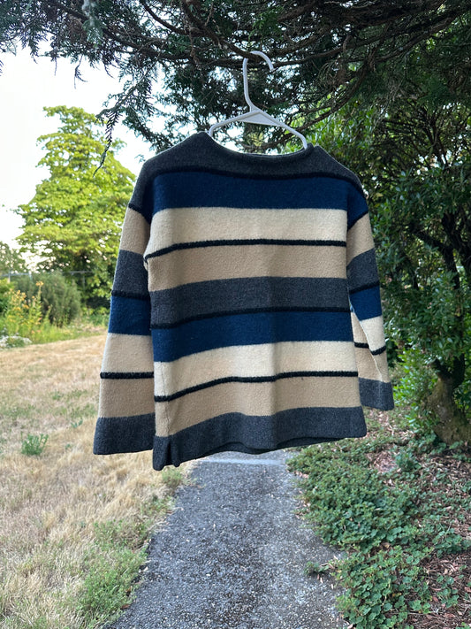 60s Cashmere Striped Sweater