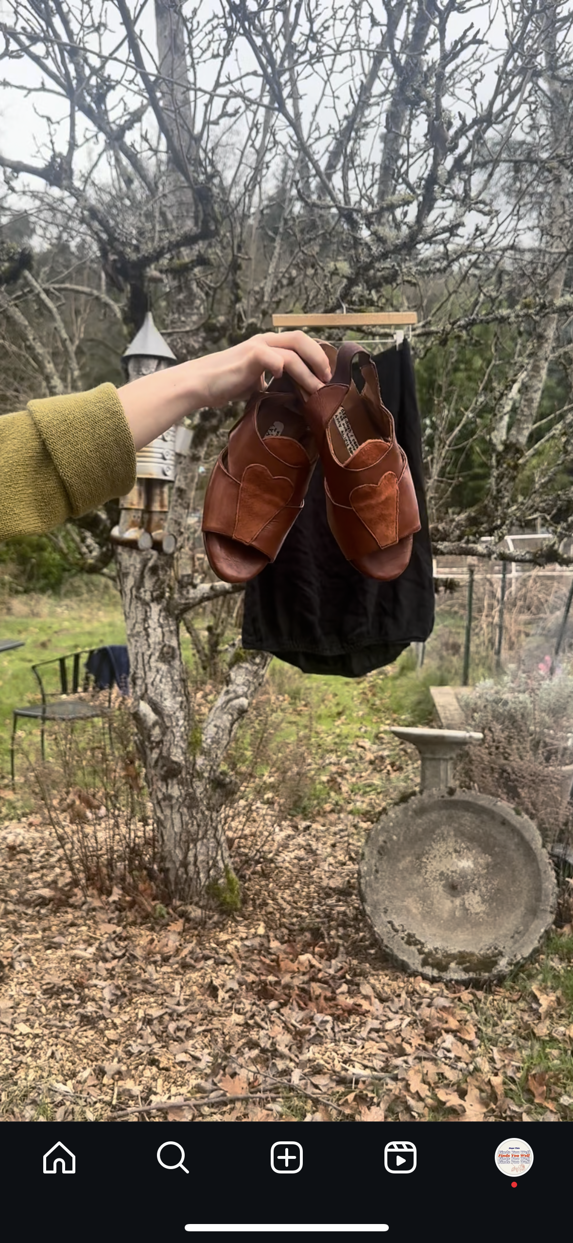 Hand made heart shoes