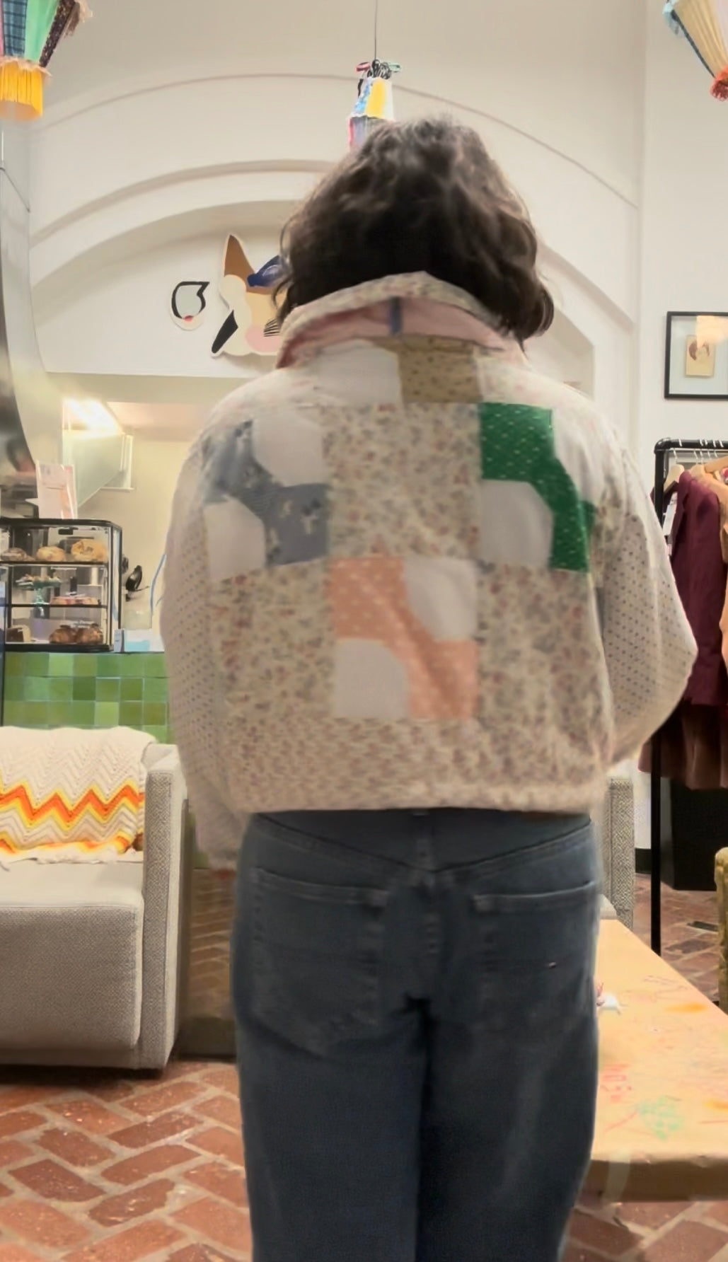 Upcycled Pink Quilt Jacket