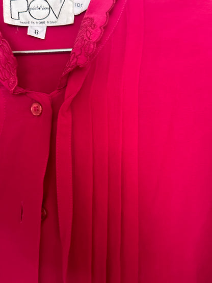 70s/80s Pink Silk Shirt