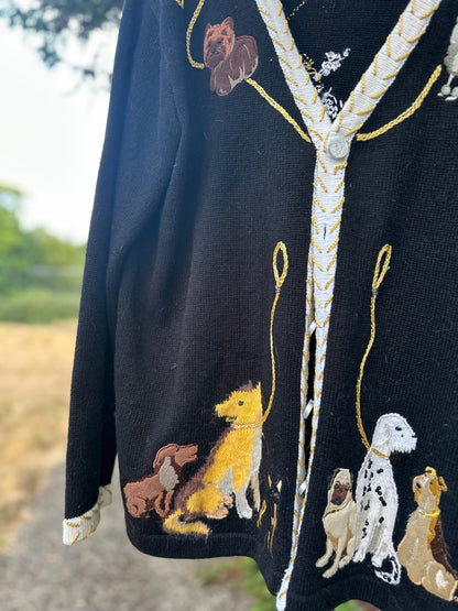 90s Dog Cardigan - storybrooks Kruts