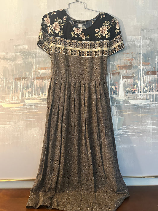 90s Floral an Paisley Dress - Molly Malloy