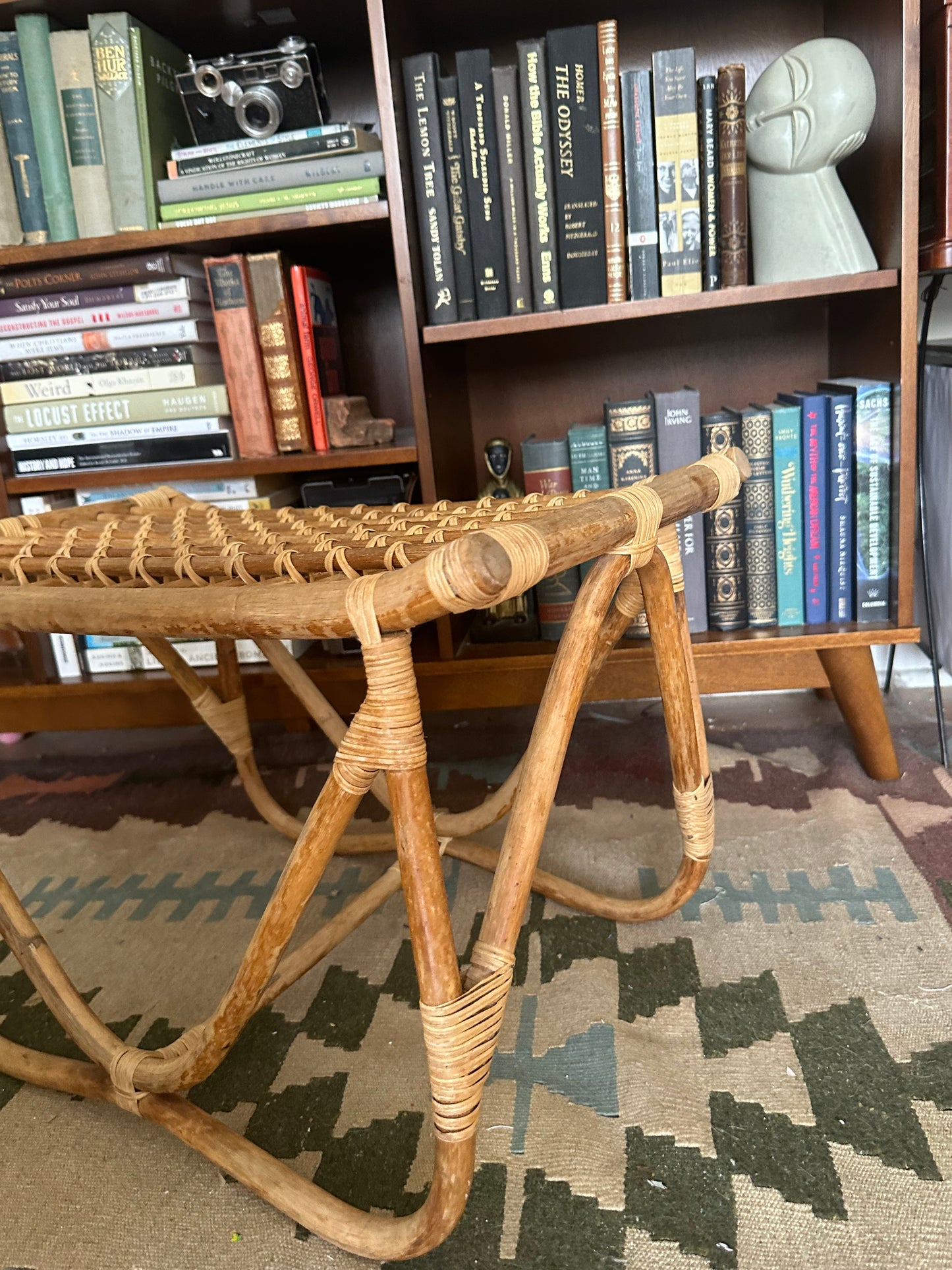 MCM Rattan Side Table