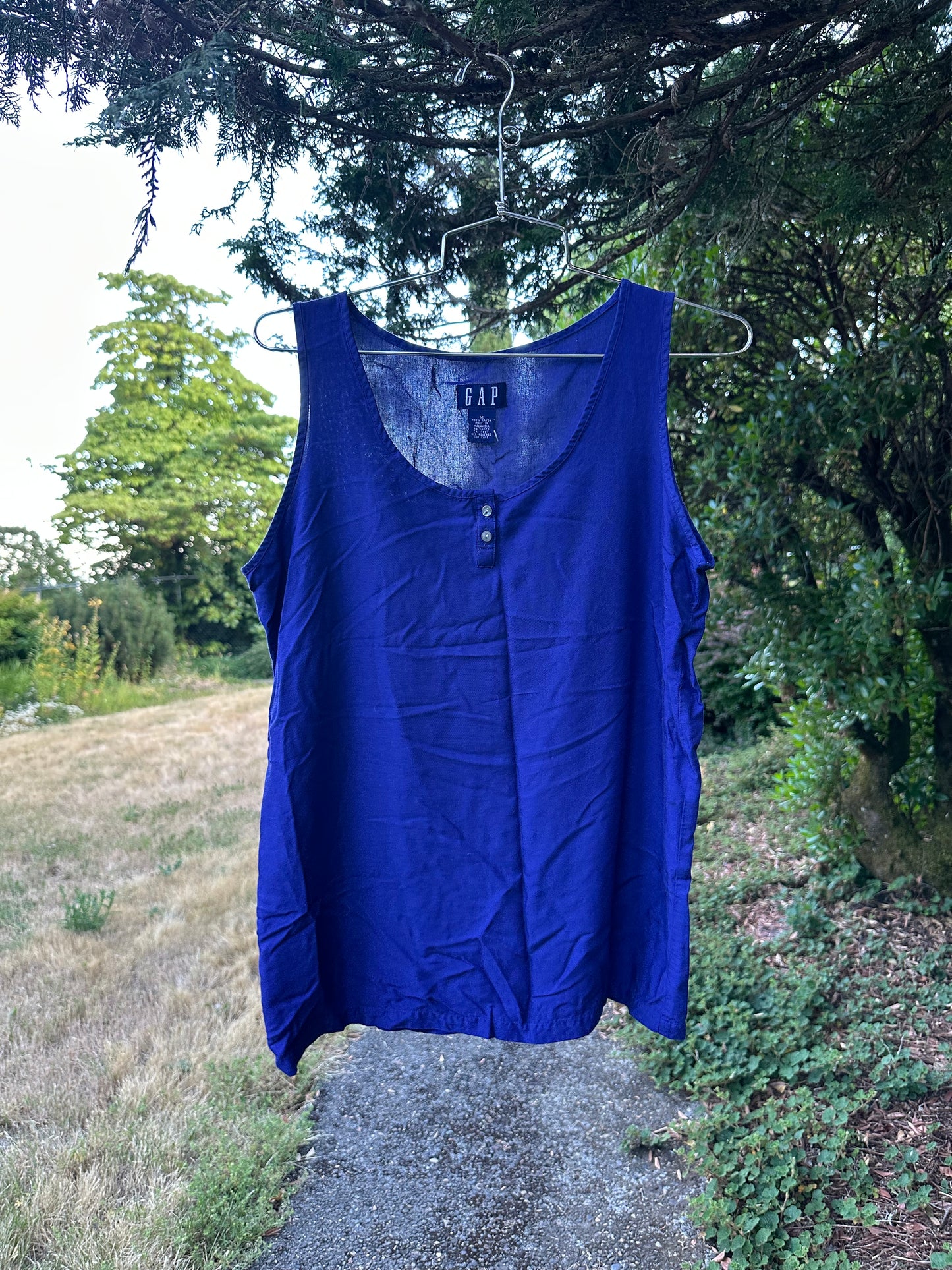 90s Blue Tank Top