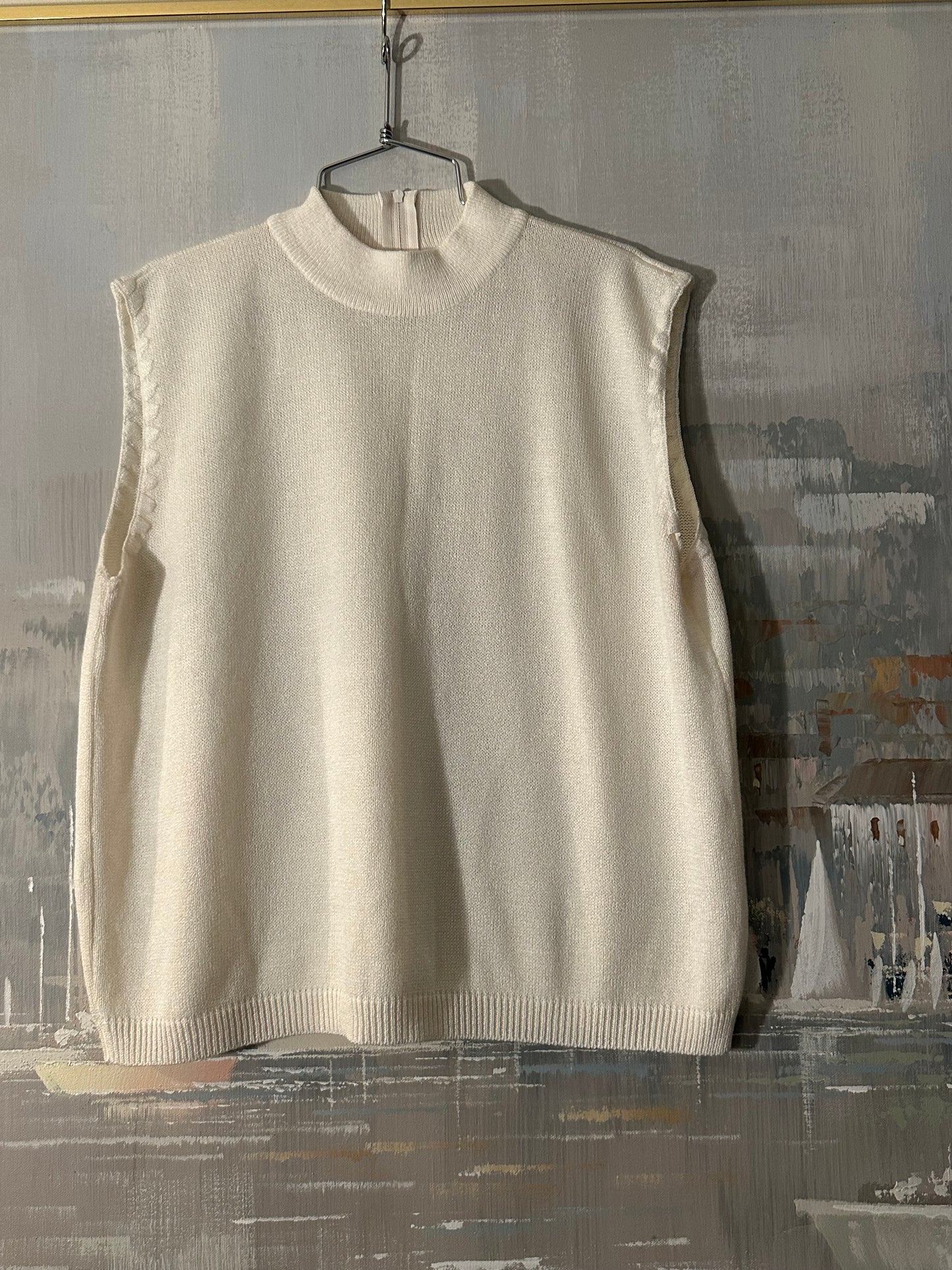 Turtle Neck Sweater Tank Top