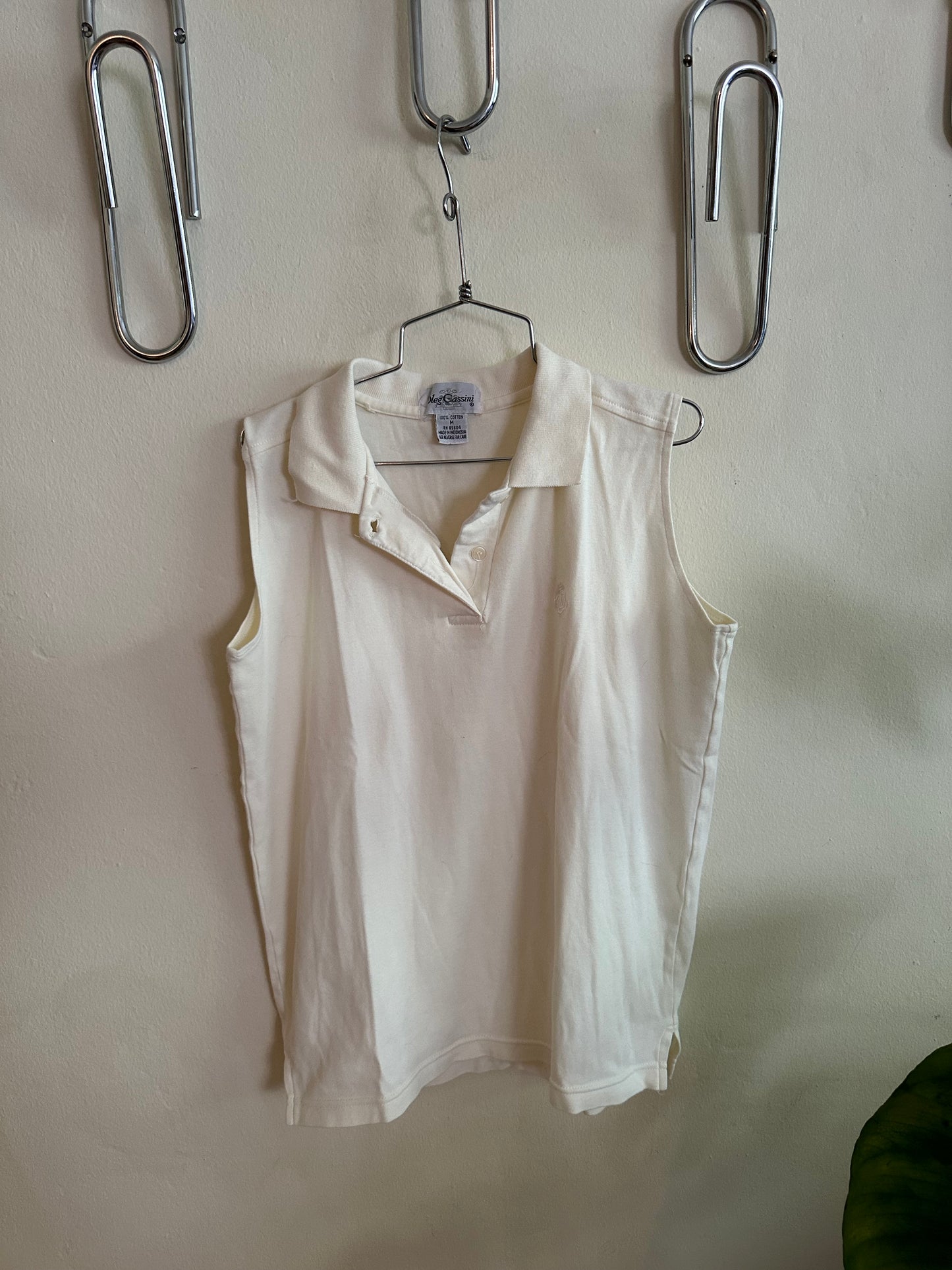 90’s White Tenniscore Tank Top