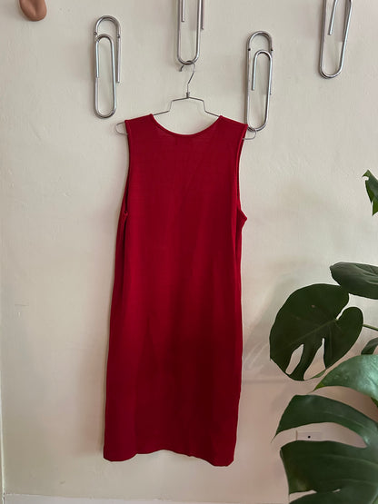 90s Red Knit Dress