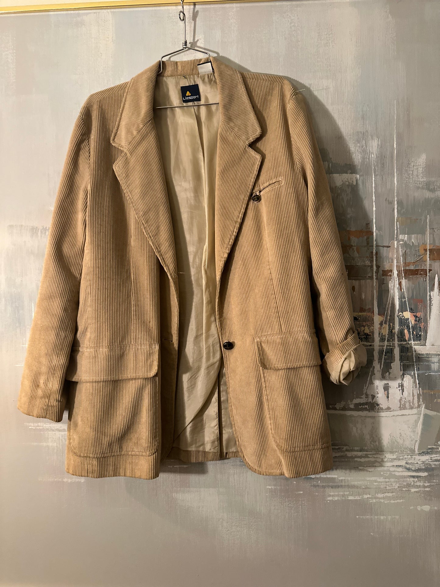 90s BrOwn Corduroy Blazer -Lizsport