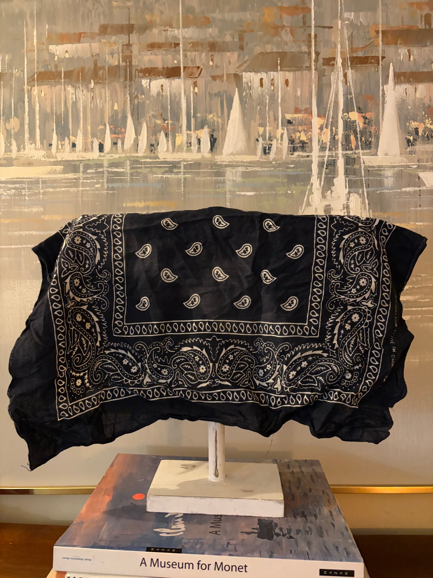 Vintage Cotton black Scarf