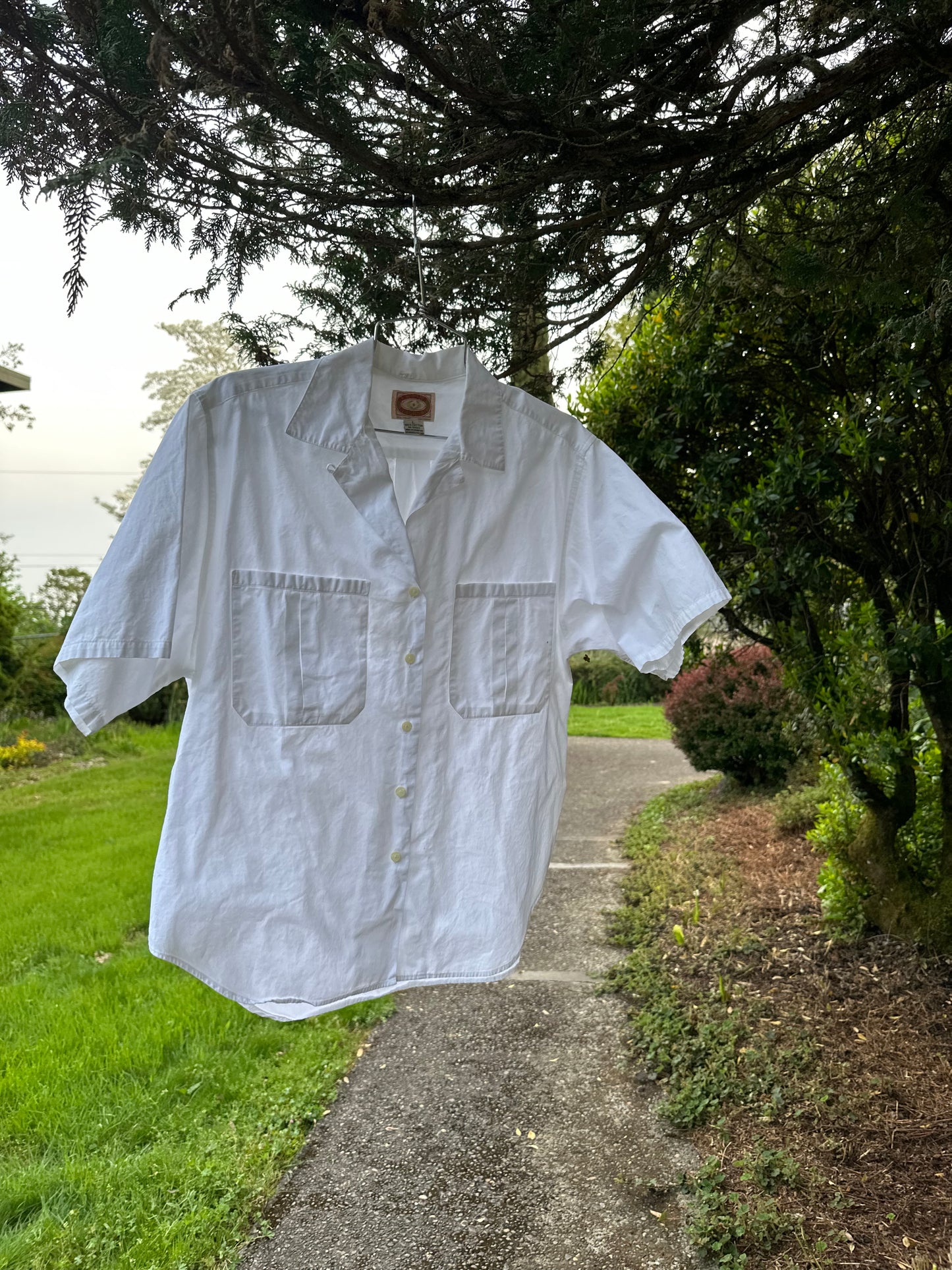 80s/90s White Cotton Banana Republic shirt