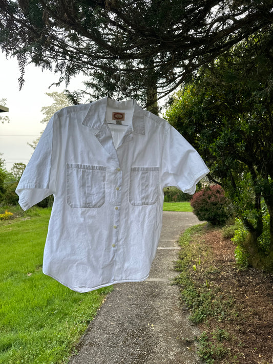 80s/90s White Cotton Banana Republic shirt