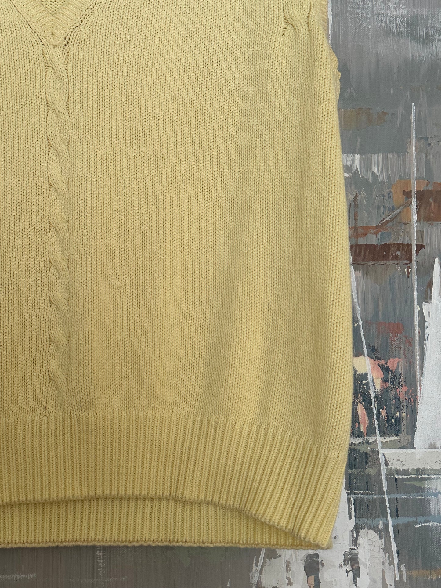 80s Yellow Nordstrom Sweater vest