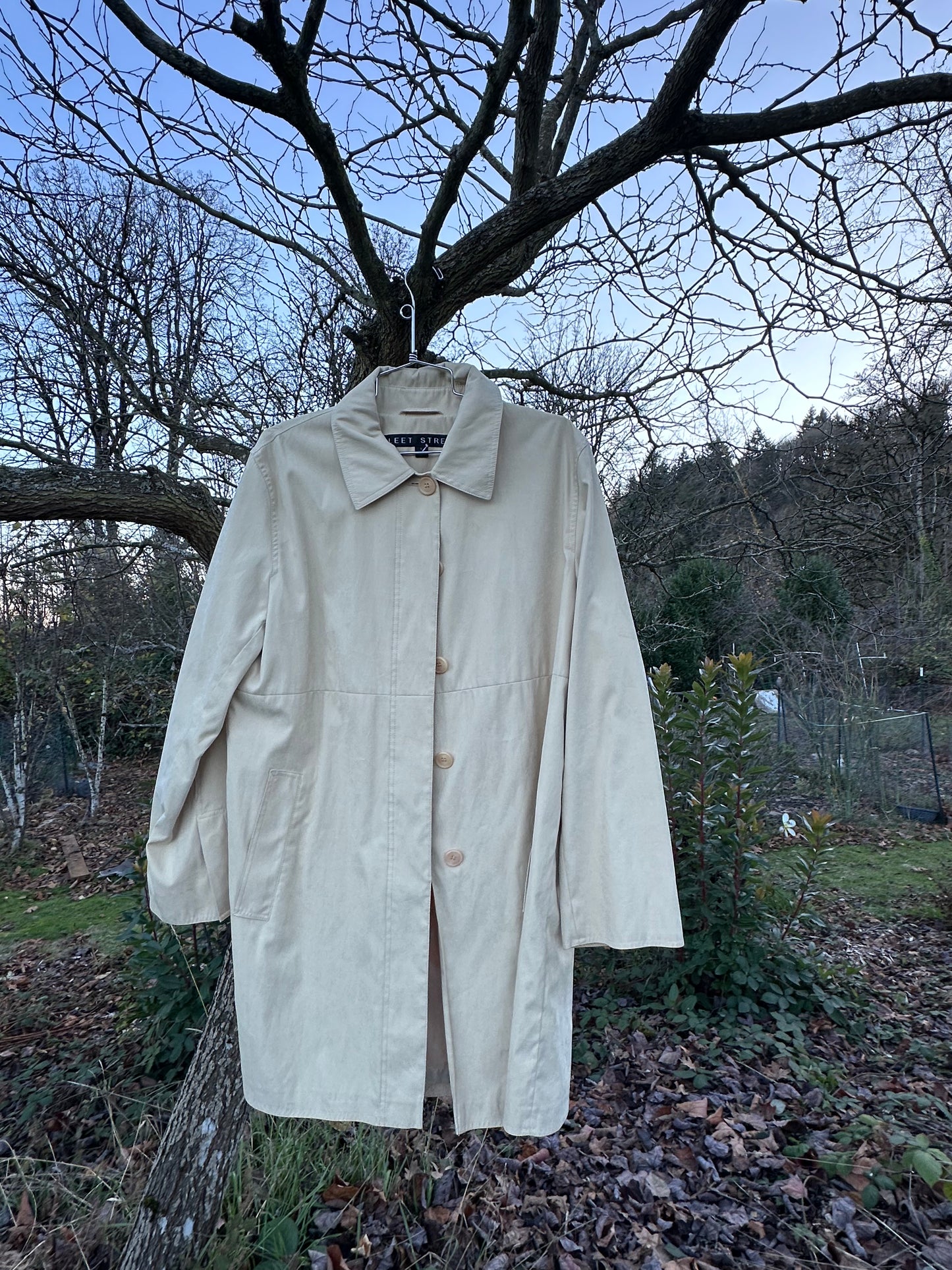 90s Tan Trench Coat