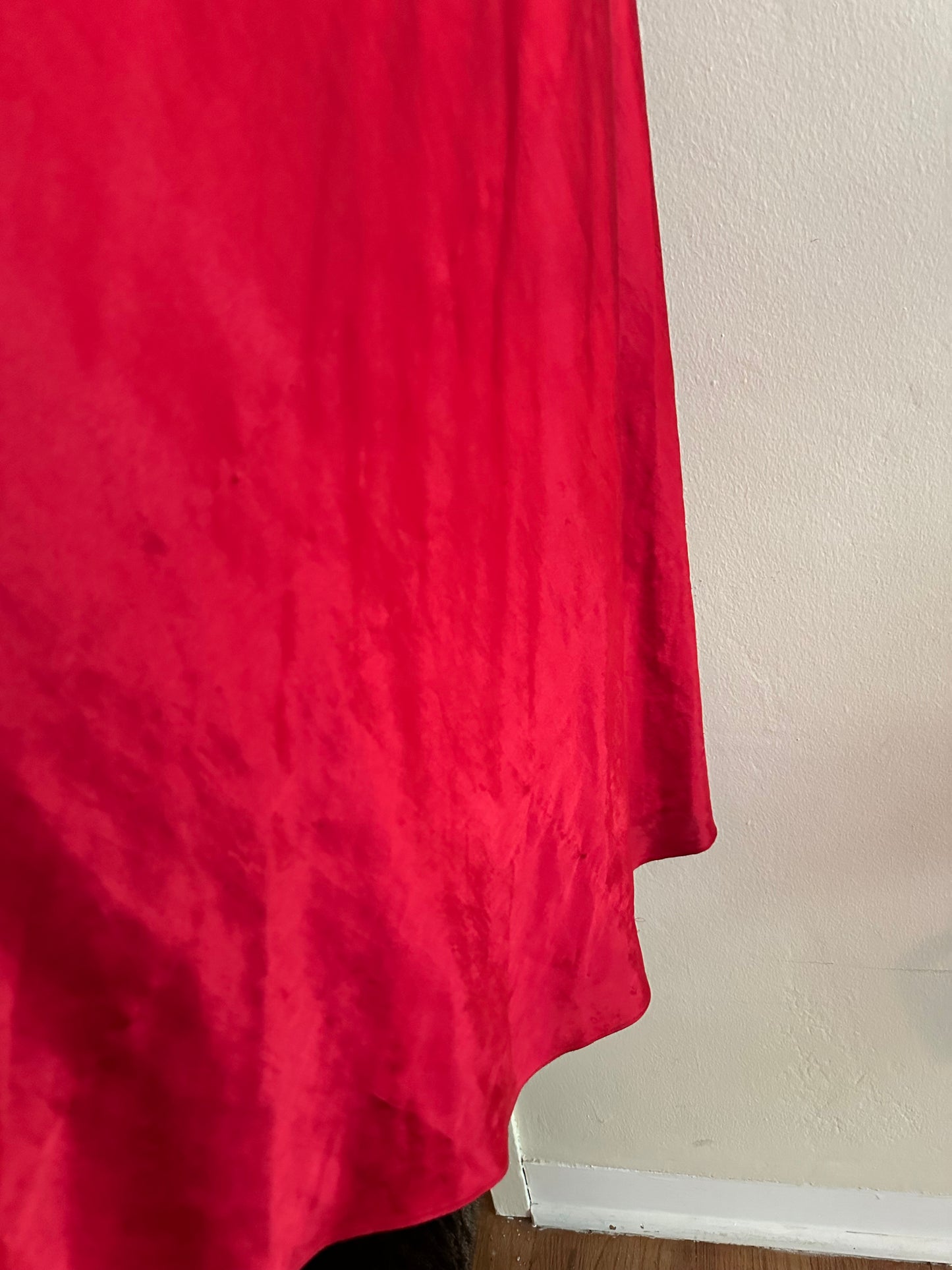 90s Red Slip Dress