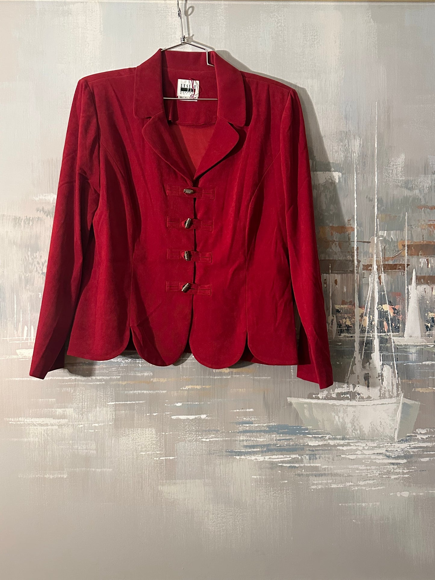 90s Red Jacket - Leslie Fay