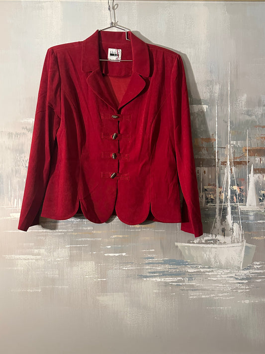 90s Red Jacket - Leslie Fay