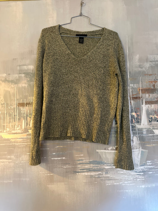 90s/Y2K Green Wool/Silk Blend Sweater
