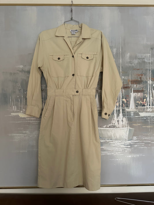 90s Yellow Shirt Dress - Dreams