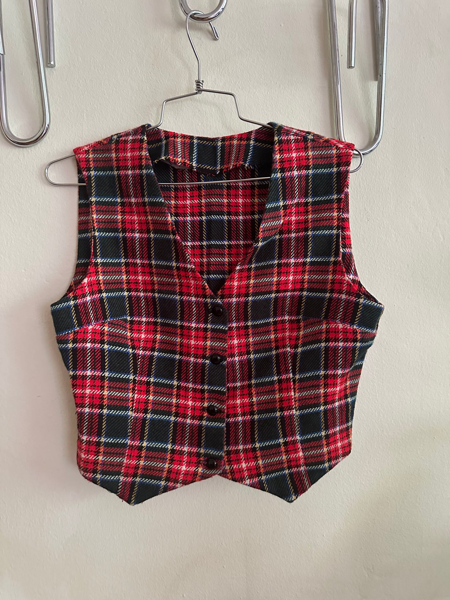 Red Plaid Vest